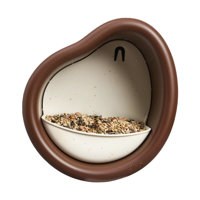 organic bird feeder 25cm kastanje bruin